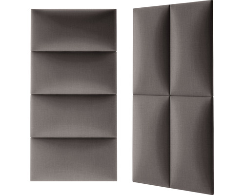 Wandkussen Fancy taupe geweven look 30 x 60 cm