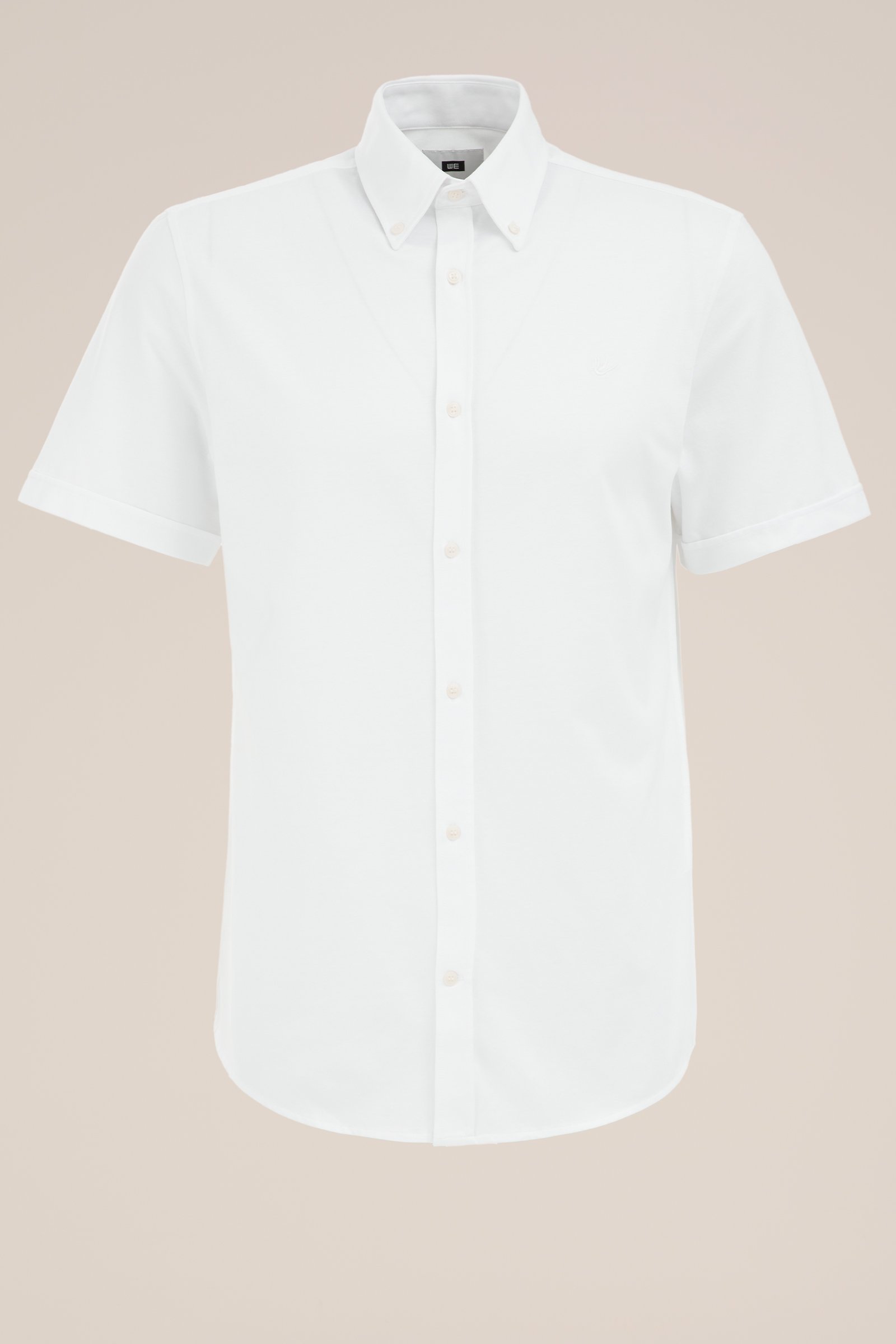 slim fit overhemd met stretch WE Fashion Wit