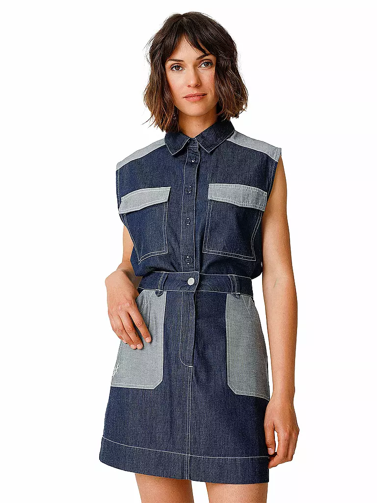 SKFK Jeansrock DEMIKU dunkelblau