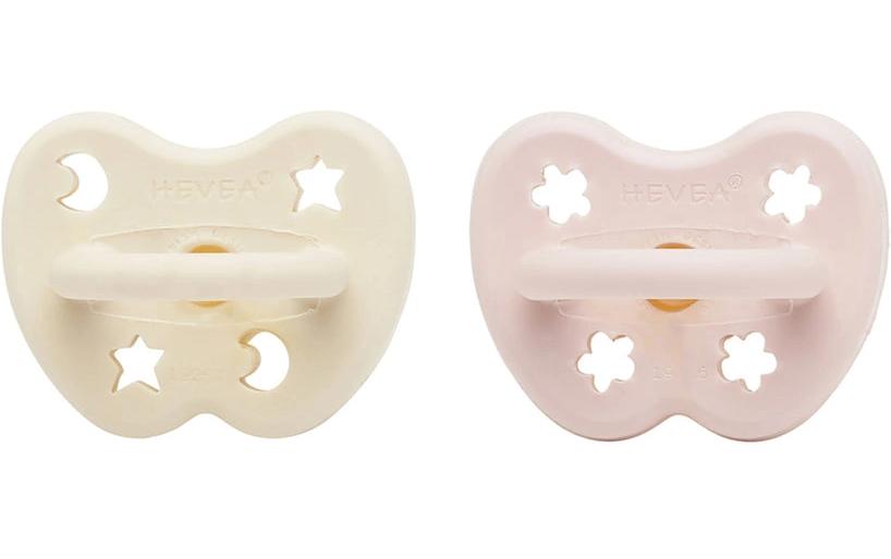 Nuggi Orthodontic 2 Stk. Powder Pink/Milky White 0+ MonateSchnuller mit kieferorthopädischem Sauger