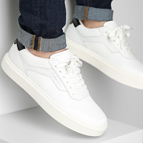 Baskets Low Top Lace Up Knit 0922 White Black