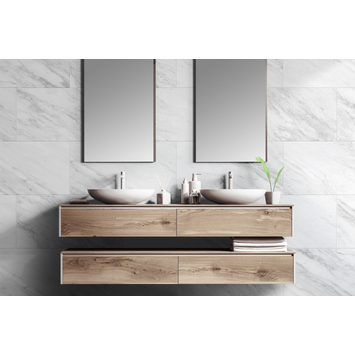 Grosfillex paneel GX Wall  PVC white marble 30x60 cm 1,98 m²
