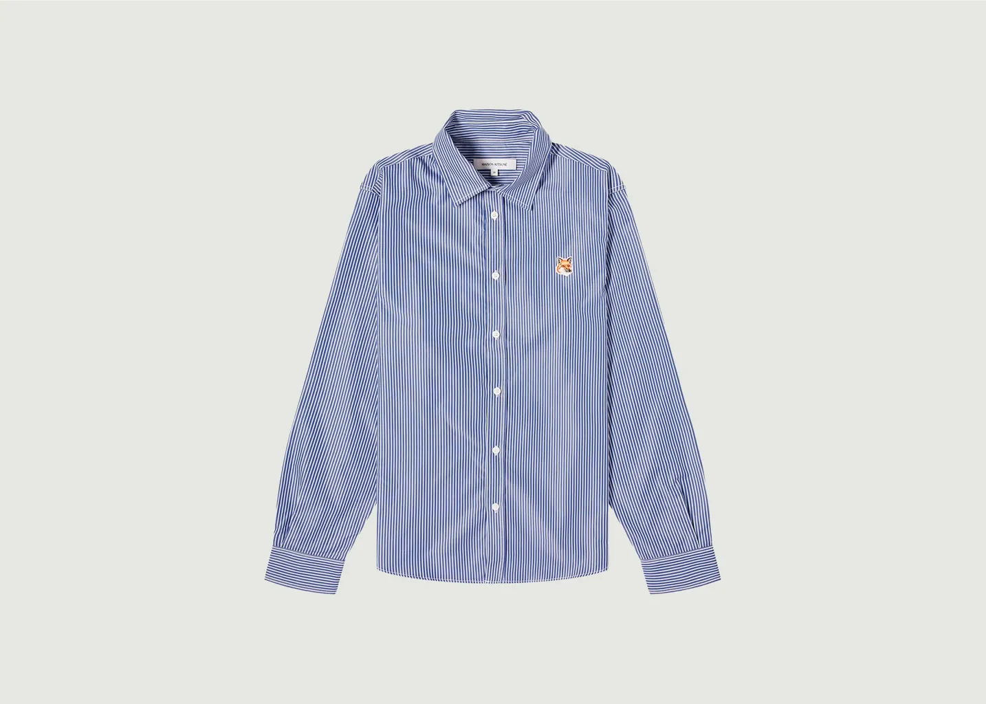Chemise Fox Head Classic Striped Shirt Maison Kitsuné
