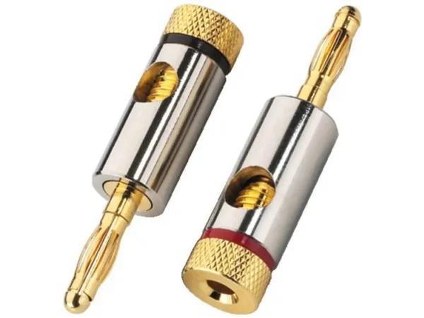 Monacor BP-150, banana, Guld, Guld, 2 stk