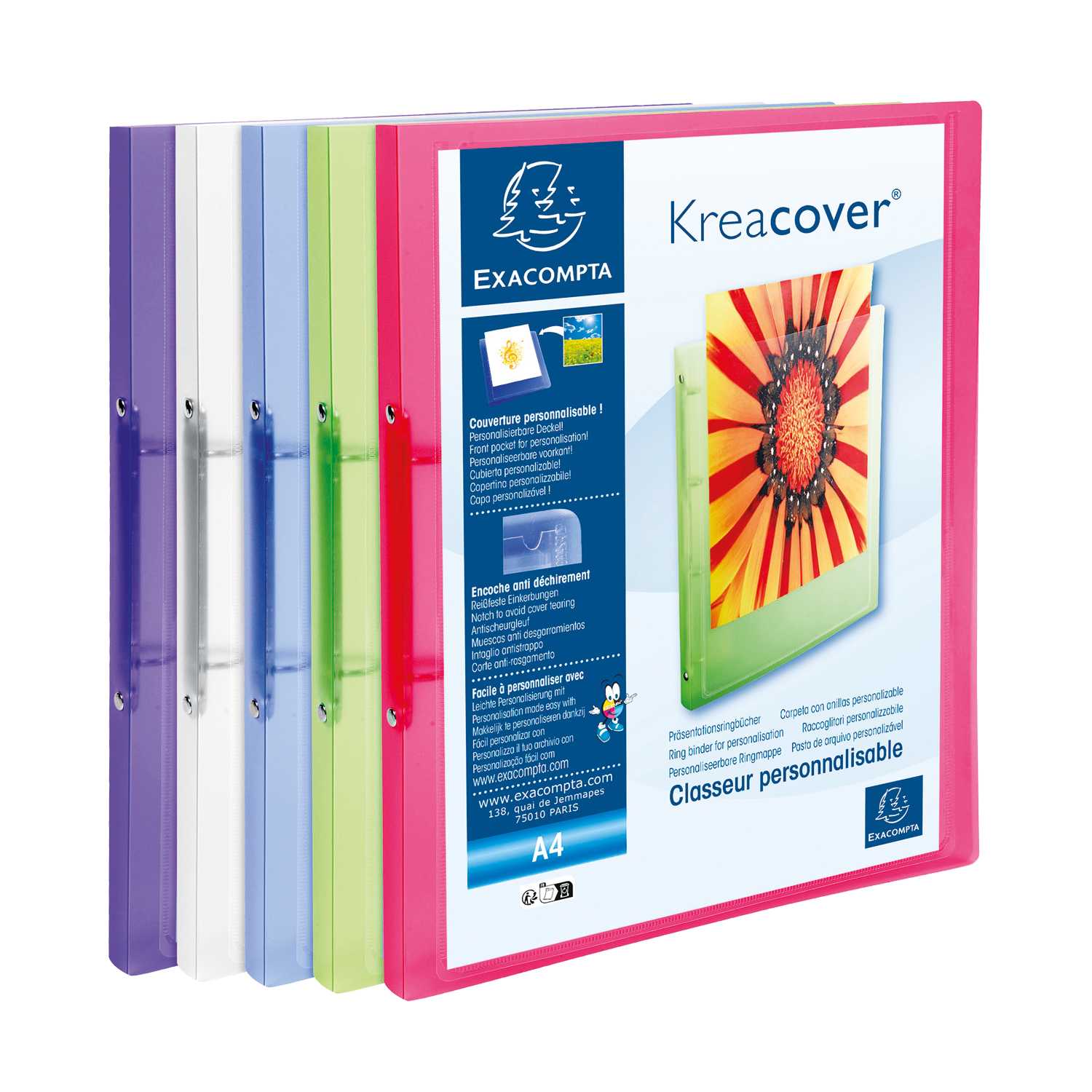 Ringbuch DIN A4 mit 2 Ringen 20 mm breit