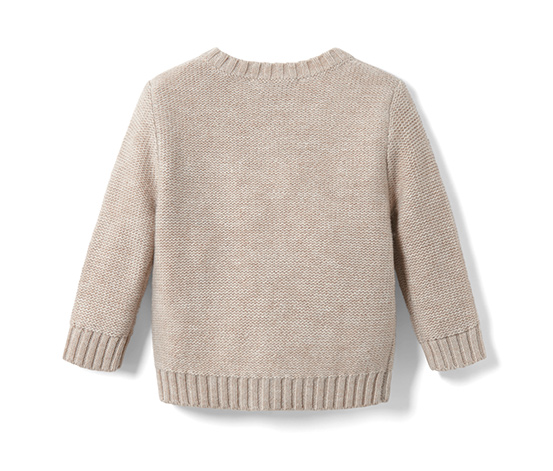 Baby-Grobstrickjacke mit RWS-Wolle