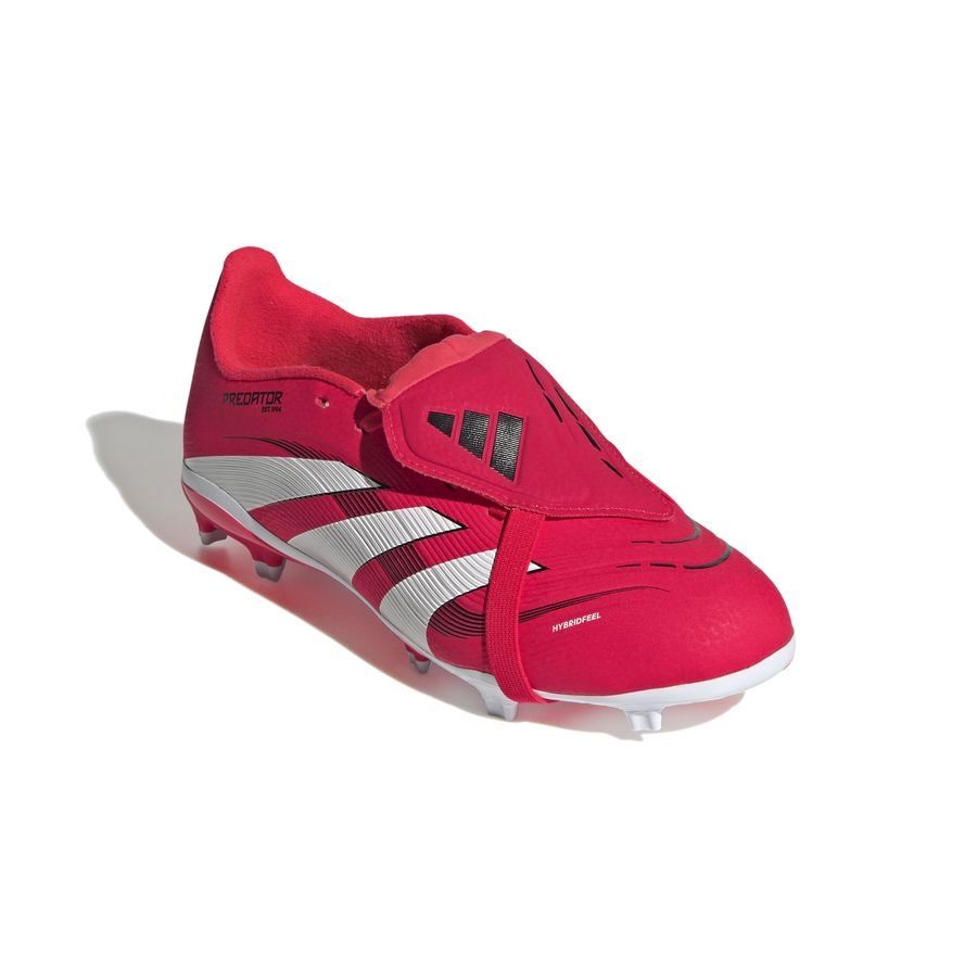 adidas Predator League Fold-over Tongue FG Pure Victory - Lucid Red/Blanc/Noir Enfant