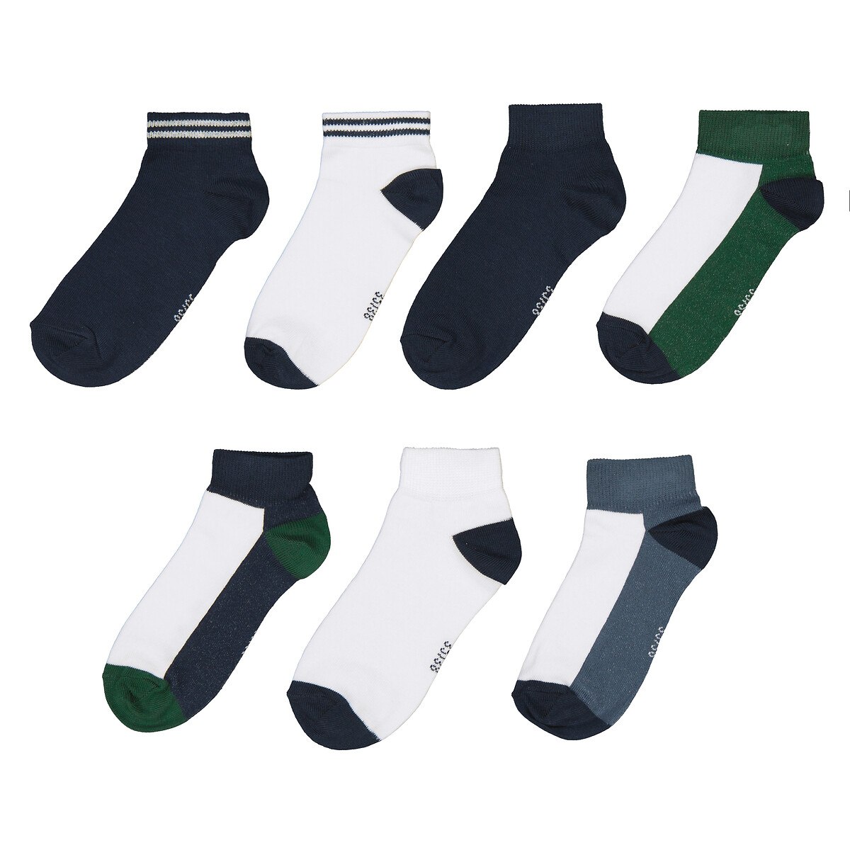 COLEÇÃO LA REDOUTE<br>Conjunto de 7 pares de meias