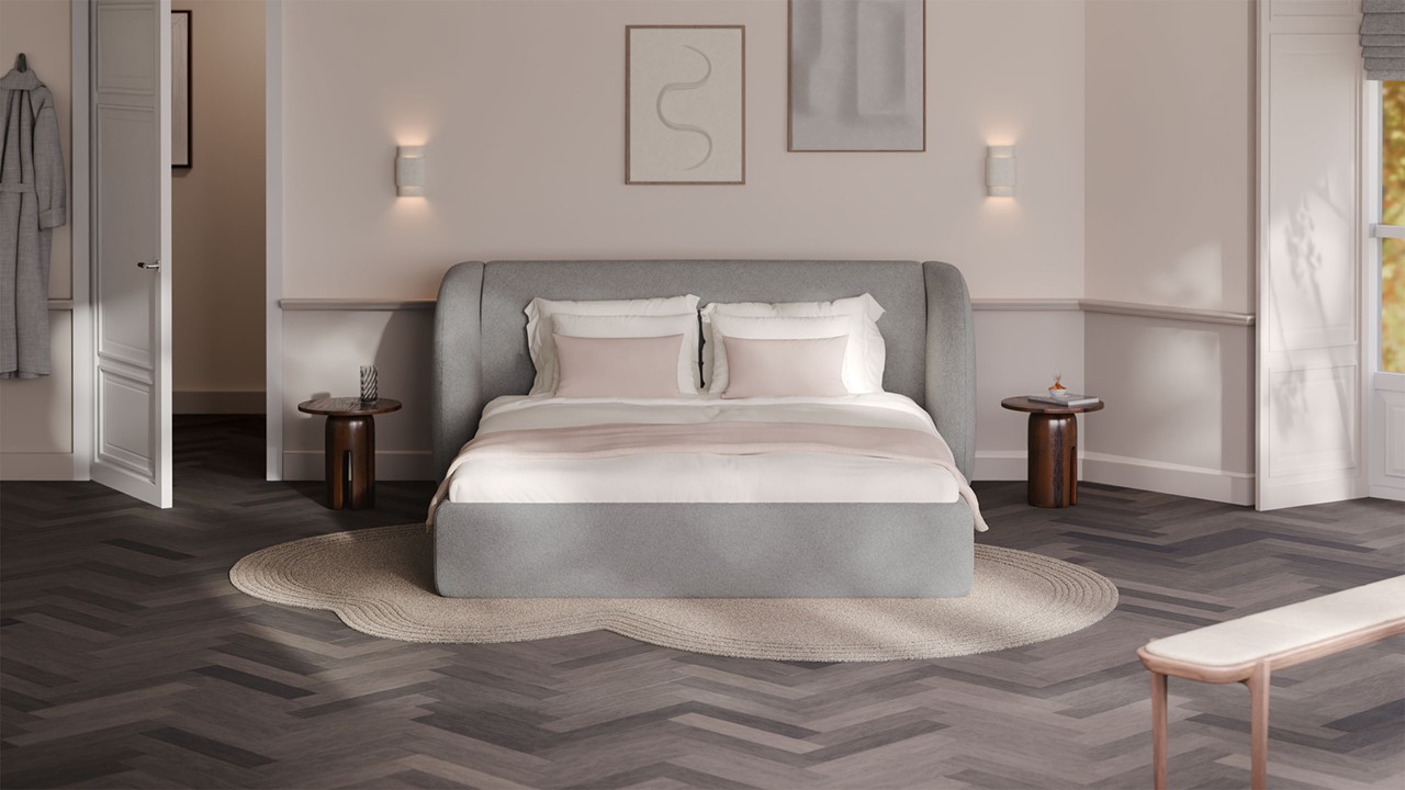 Bed Cove - Wool look light grey