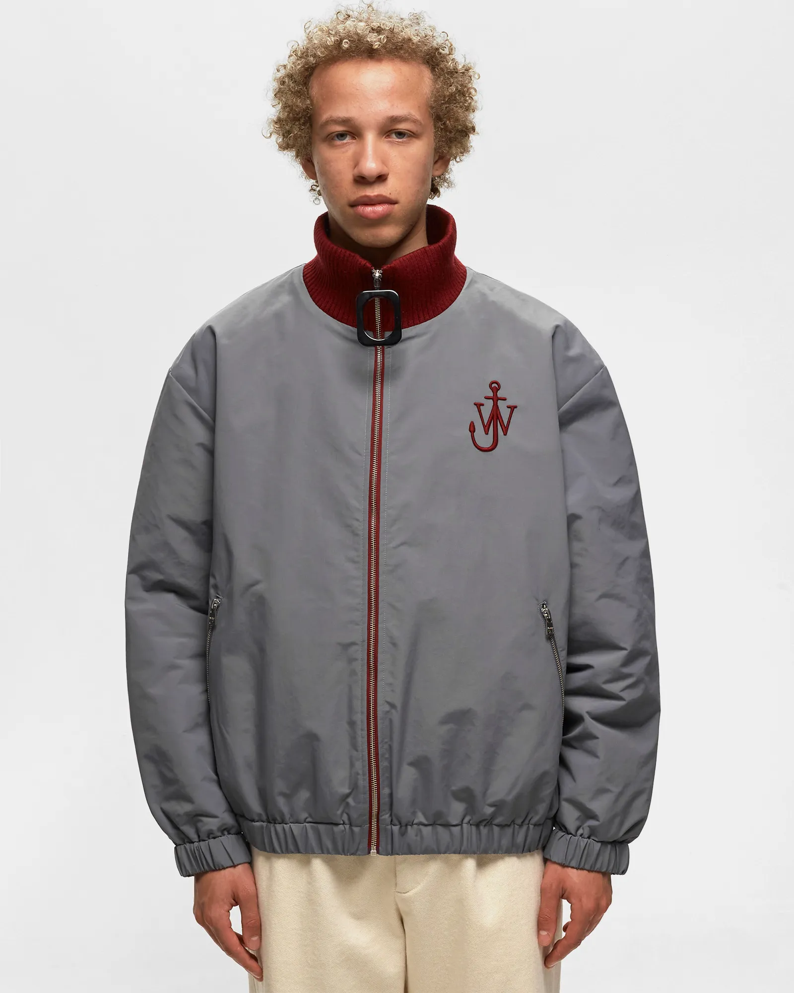 JW Anderson CONTRAST ZIP FRONT BLOUSON