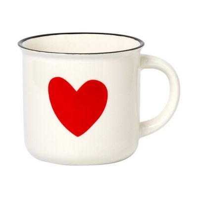 Legami Cup-Puccino - Tasse porcelaine - cœur - 350 ml