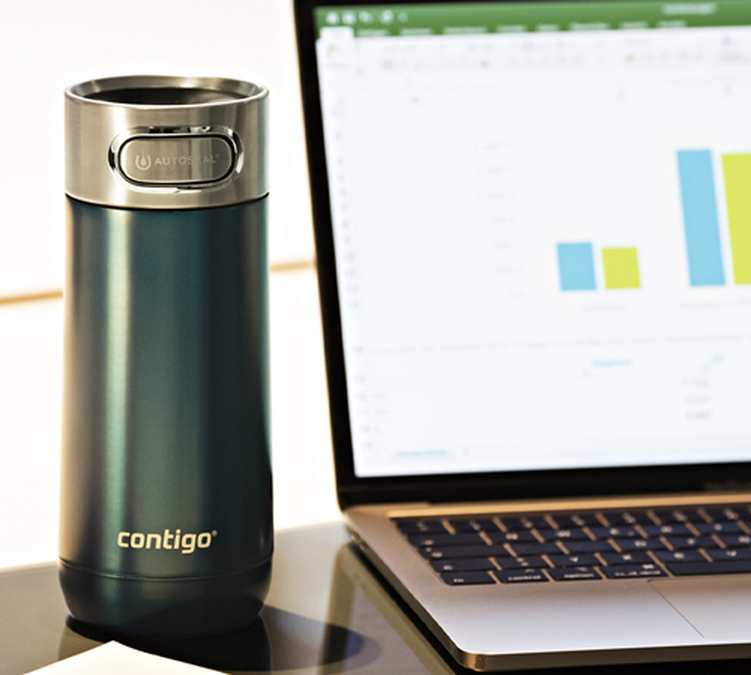 Mug isotherme Luxe Autoseal Cornflower 36cl - CONTIGO