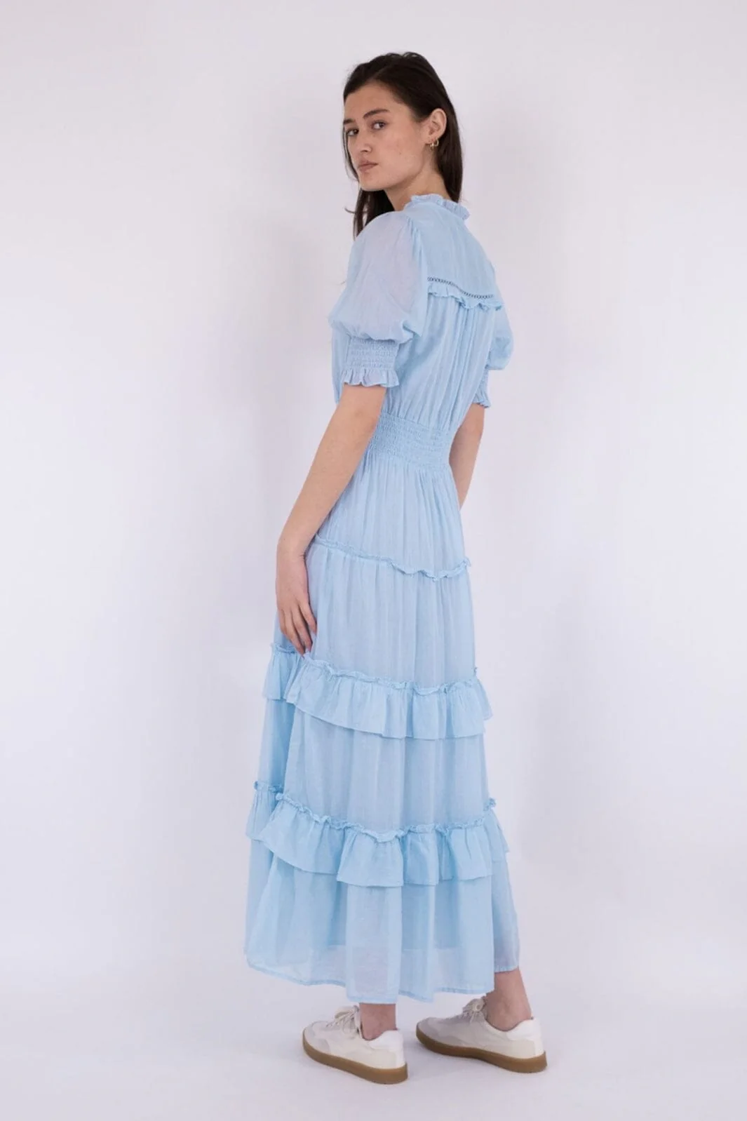 Neo Noir Sophie S Voile Dress light blue