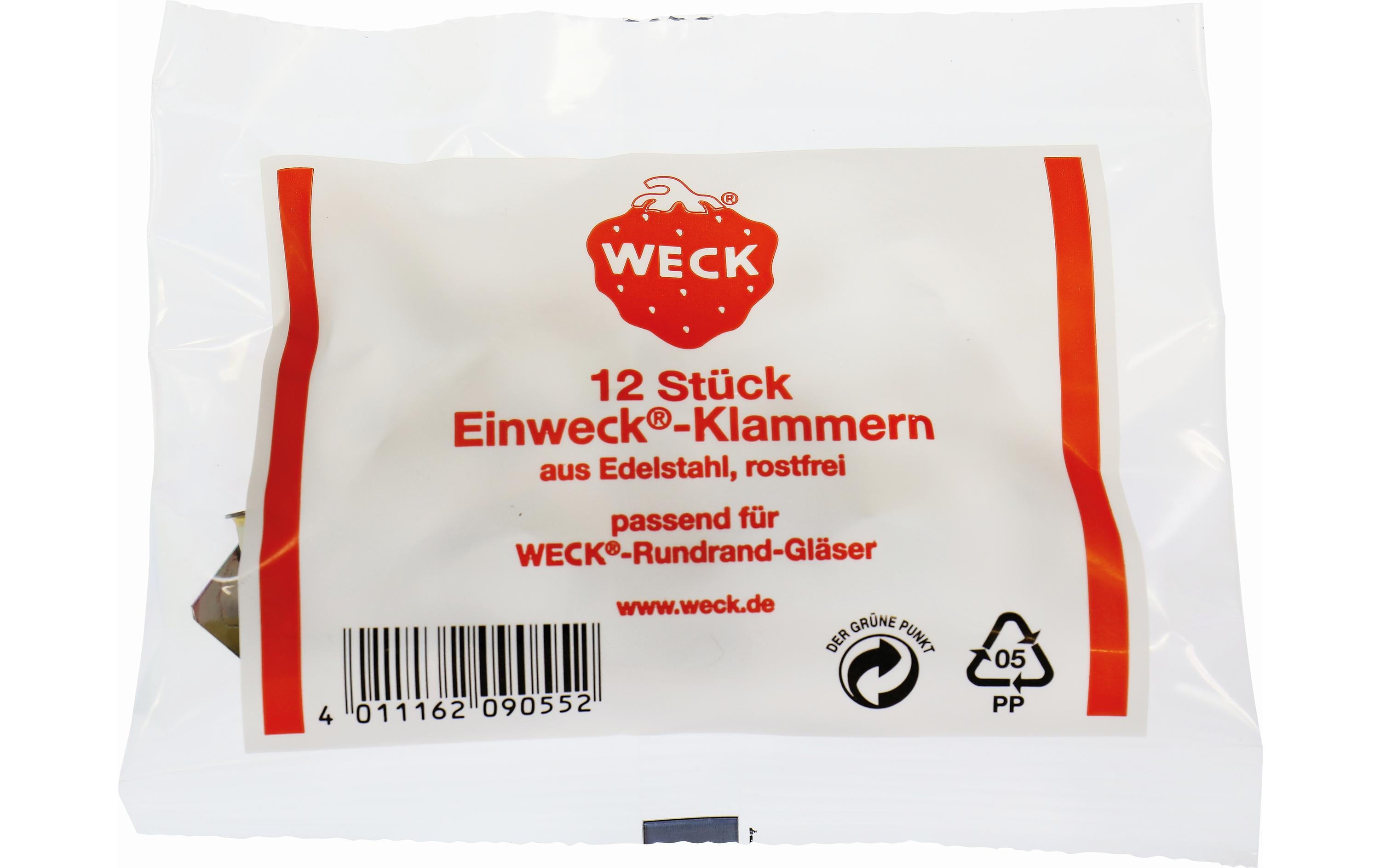 Verschlussklammer 12 Stück, SilberEinzweck Klammern für Einmachgläser