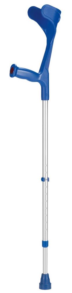 Ossenberg Krücke alu/blau<br>1 Paar, Hartgriff 140kg