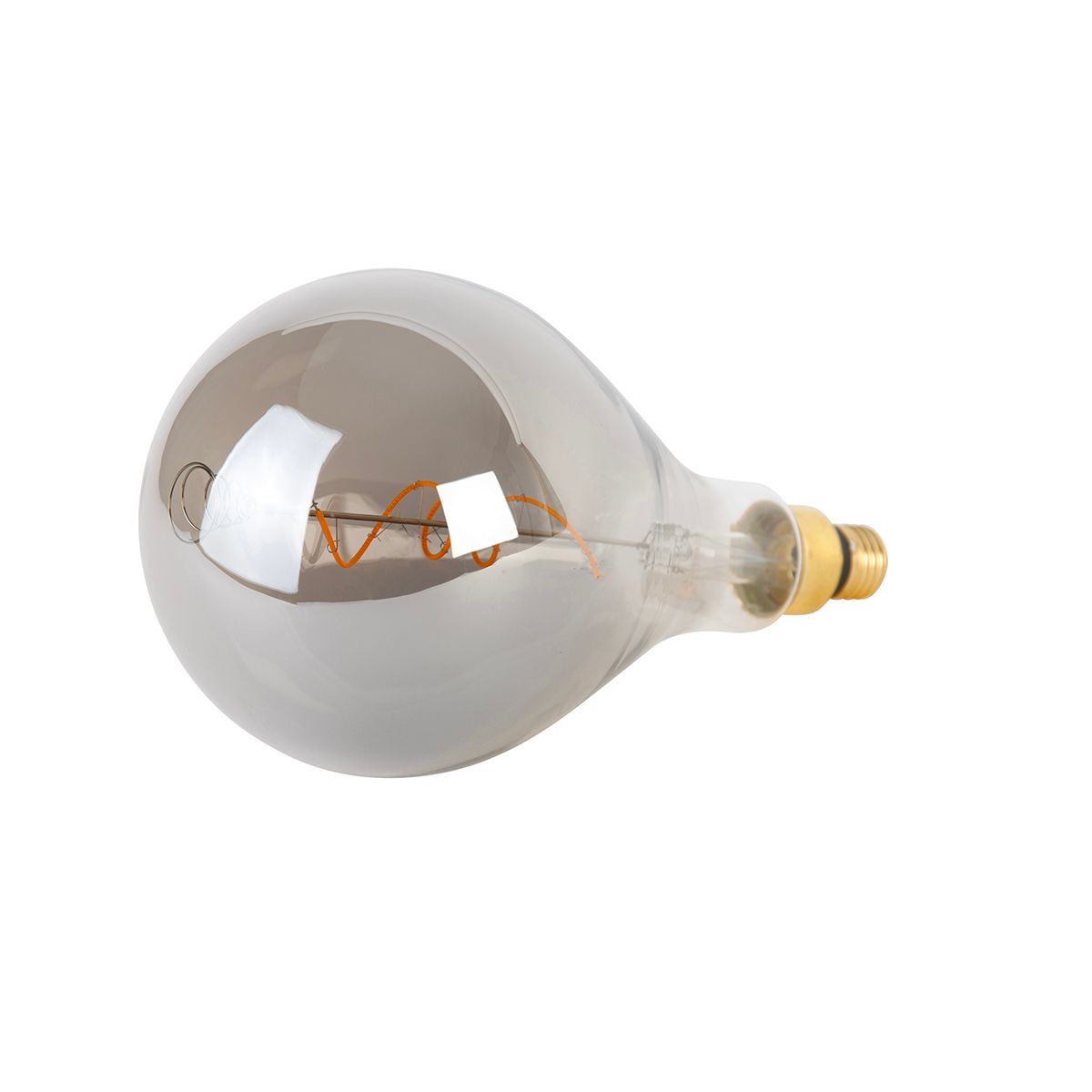 E27 dimbare LED spiraal filament lamp A165 smoke 4W 120 lm 1800K