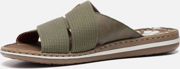 Rieker NU 21% KORTING Slippers met logo opschrift aan de binnenzool