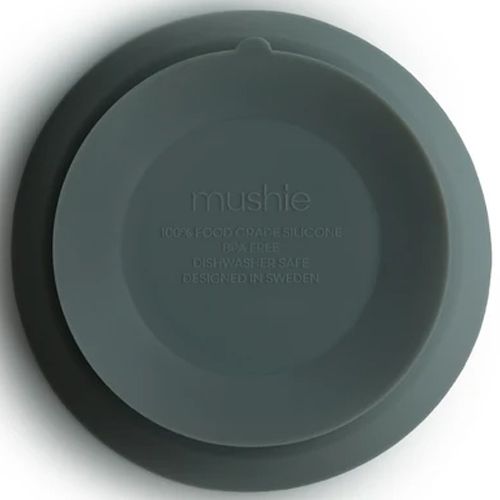 Mushie siliconen kinderkom met zuignap - dried thyme
