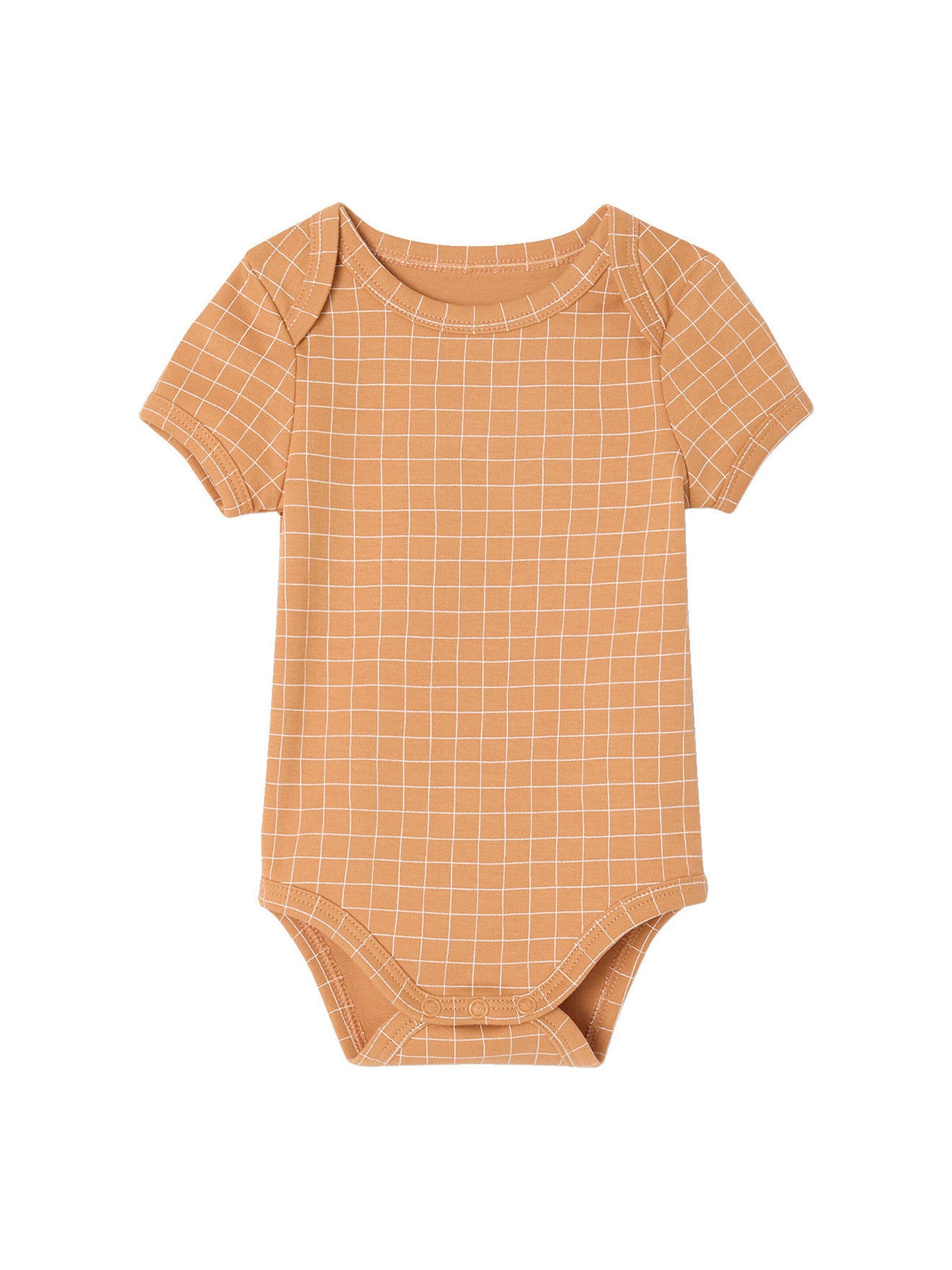 Vertbaudet Bio-Kollektion: 5er-Pack Baby Kurzarm-Bodys in Schlupfform wollweiß