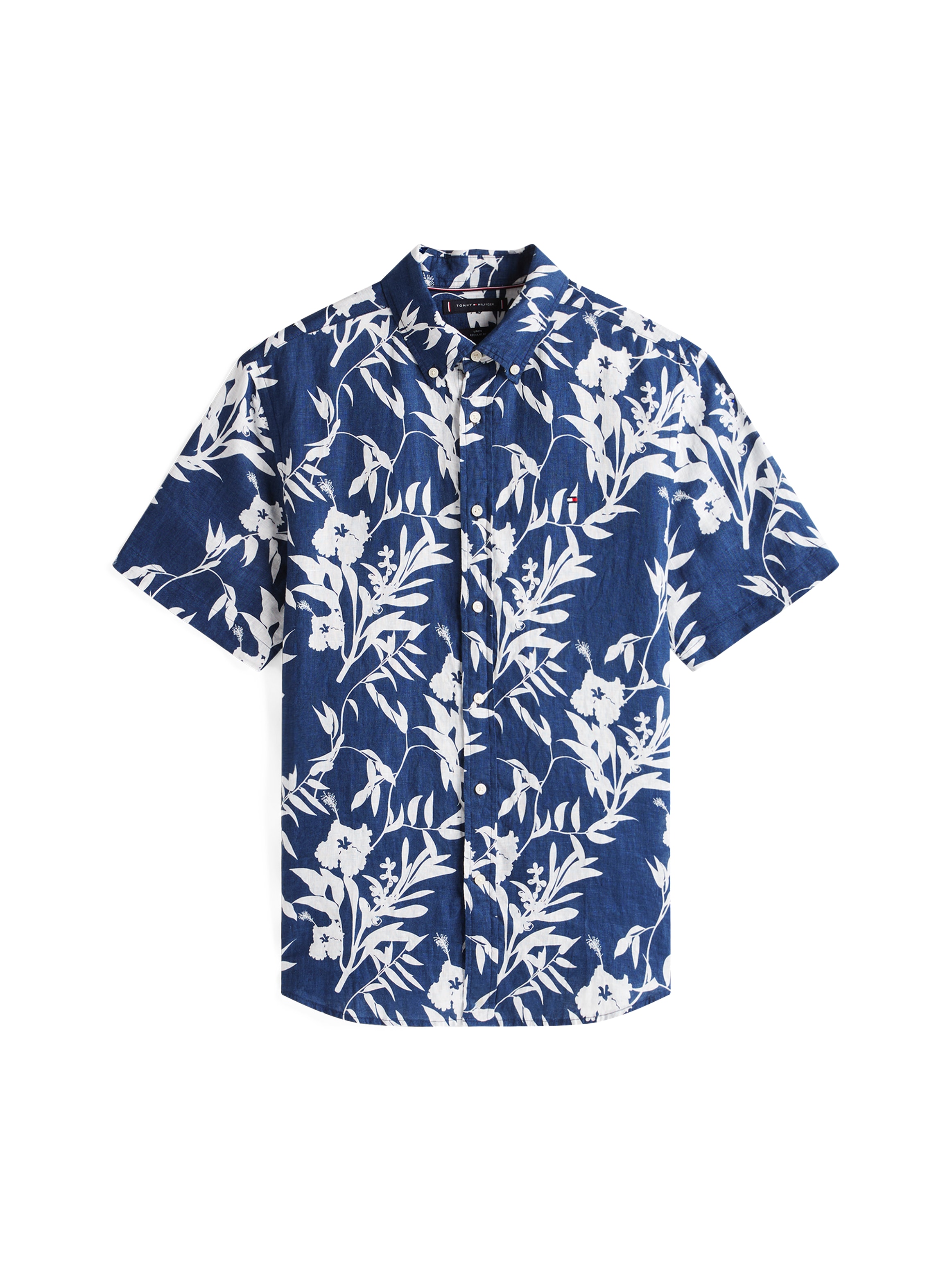 Tommy Hilfiger Leinenhemd »LINEN TROPICAL PRT SS Regular Fit SHIRT«, mit Allover Flowerprint