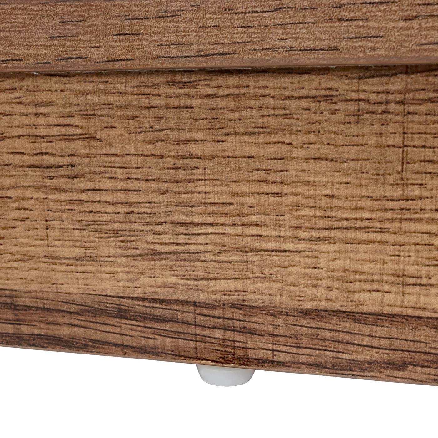 Kommode MCW-K75, Schrank Regal, Schiebetüre 5 Staufächer, Holz-Optik Industrial Metall 84x80x40cm ~ braun