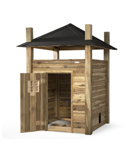 Voldux Hooiberg Loes - Kippenhok - 175x175x225 cm Bruin
