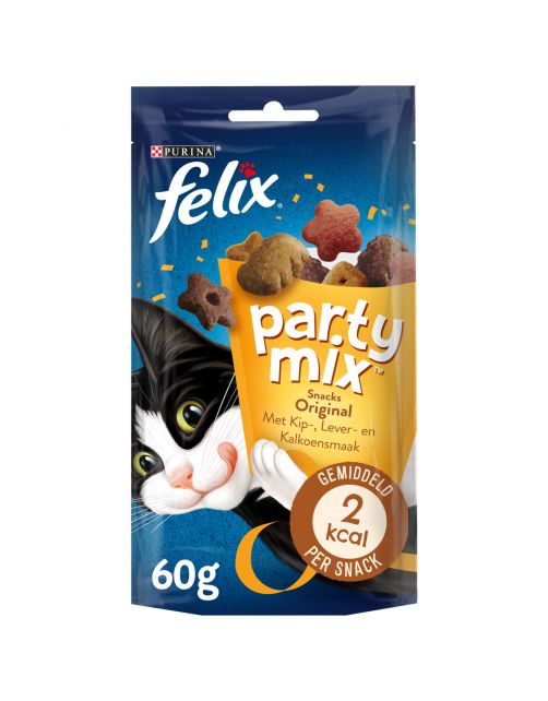 Felix Partymix Original - Kattensnack - Mix 60 g