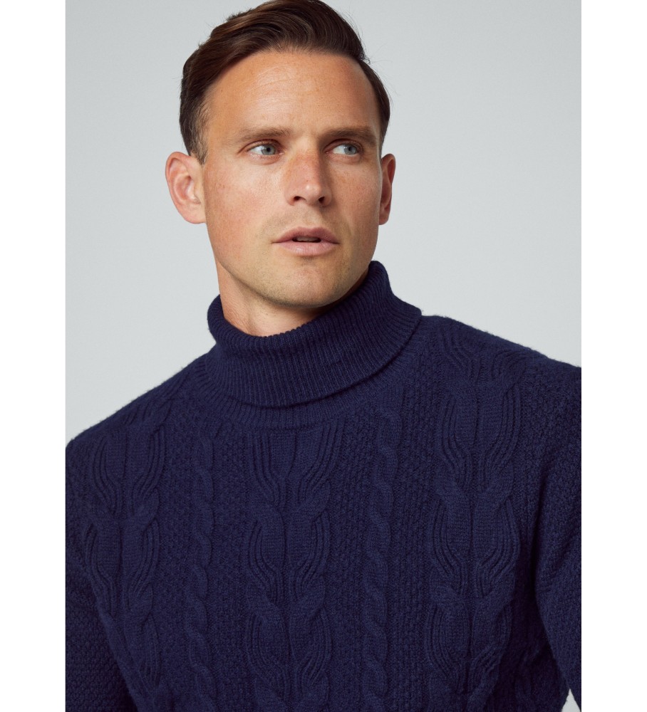 Rolo de cabo Hackett Jersey azul marinho