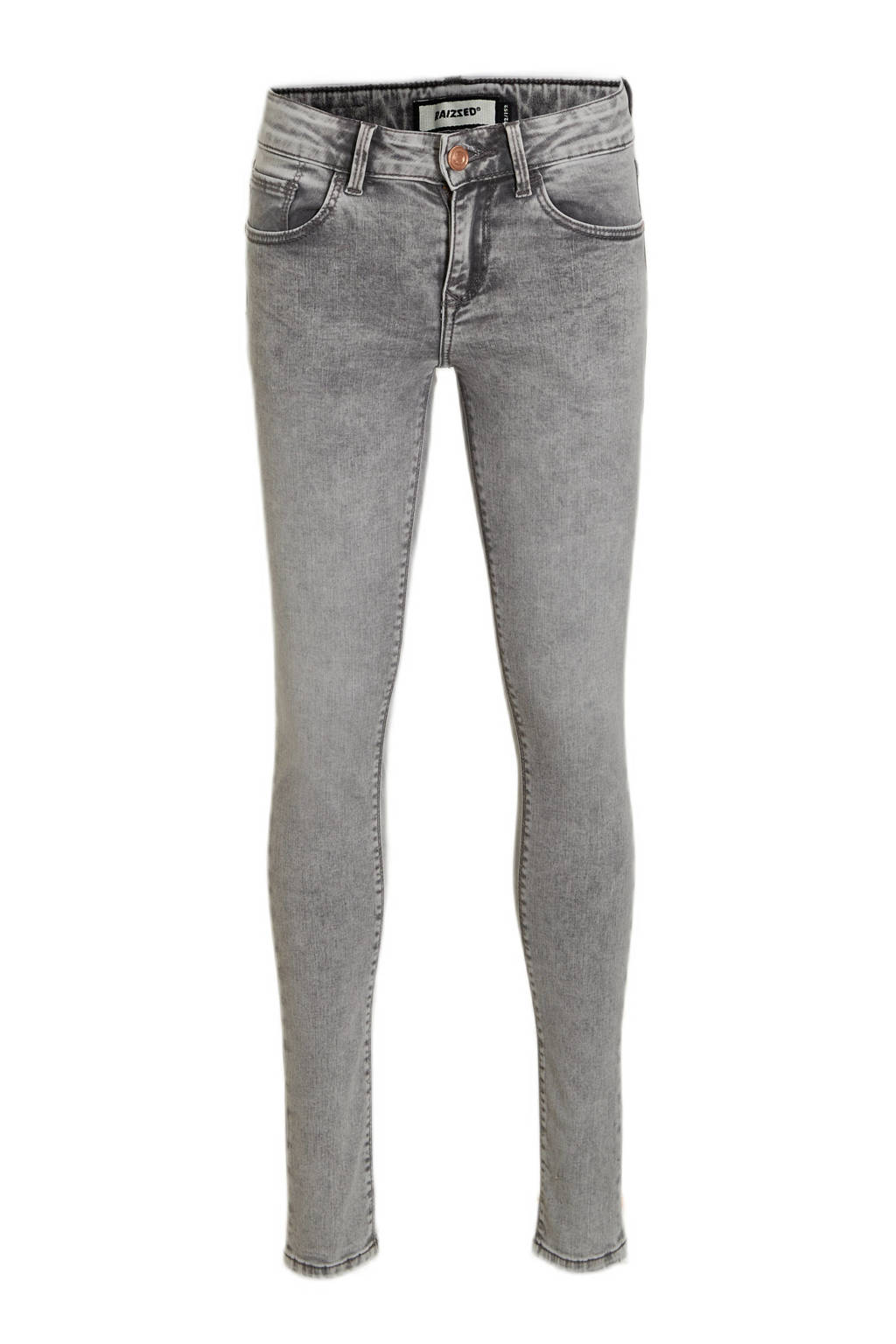 high waist super skinny jeans Chelsea light grey stone