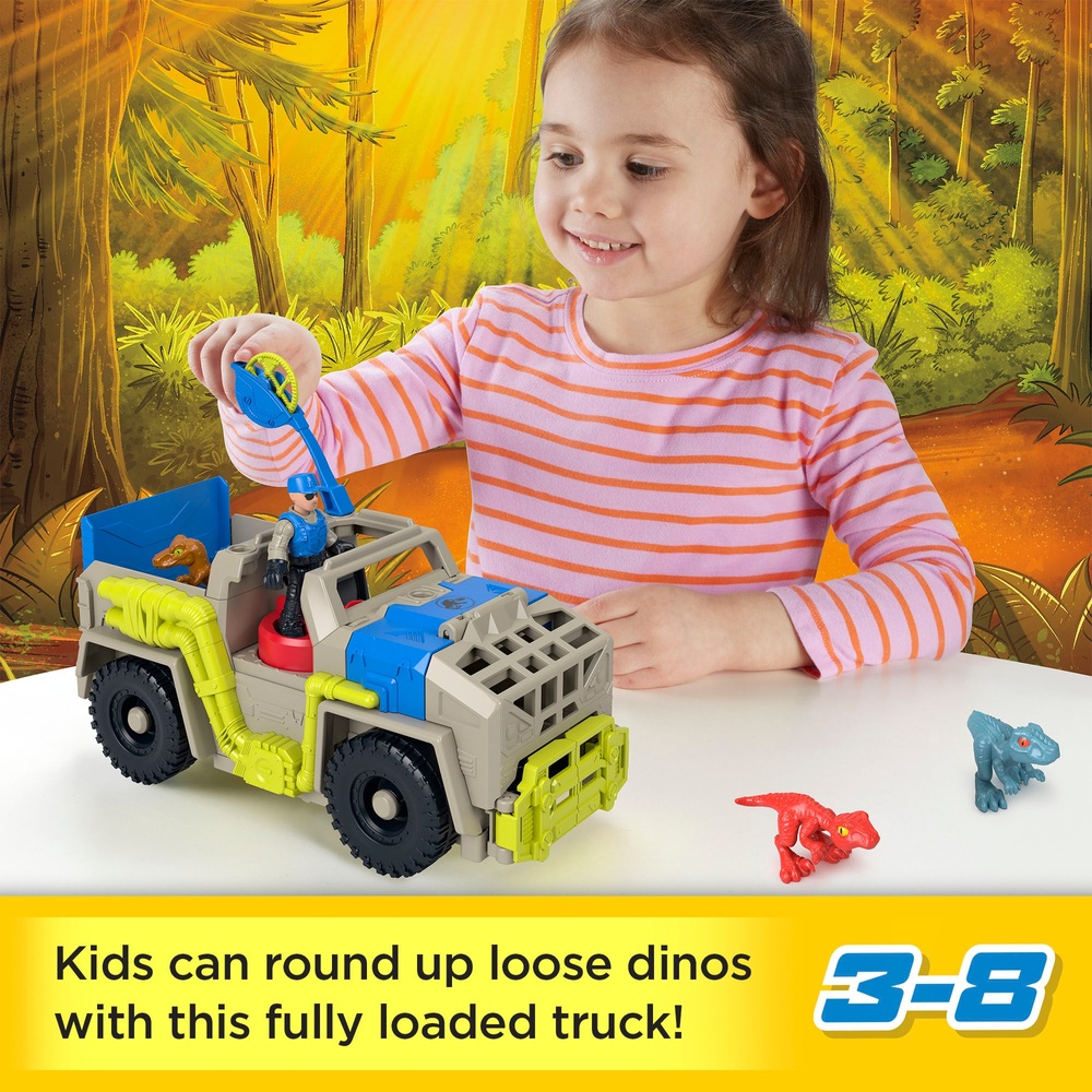 Imaginext Jurassic World Track & Transport Dinosaurier-LKW-Spielset