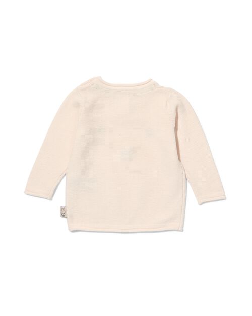 pull nouveau-né Miffy en maille blanc cassé