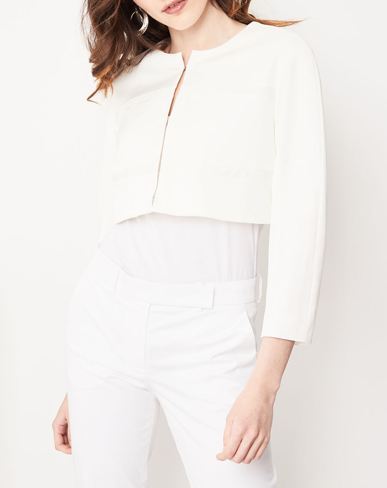 Paule Ka Veste courte Mai blanc cassé