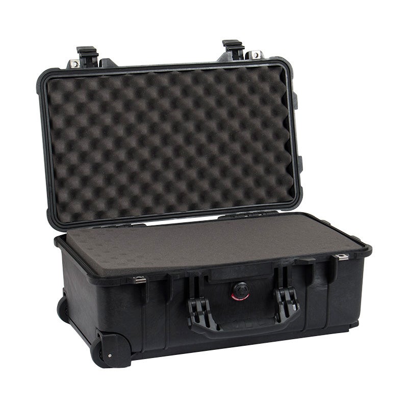 Peli 1510 BKF trolley zwart met schuim 501x279x193 mm