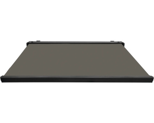 SOLUNA cassettescherm Exquisit 2,5x2 doekdesign 320925 frame DB703 donkergrijs incl. motor en wandschakelaar
