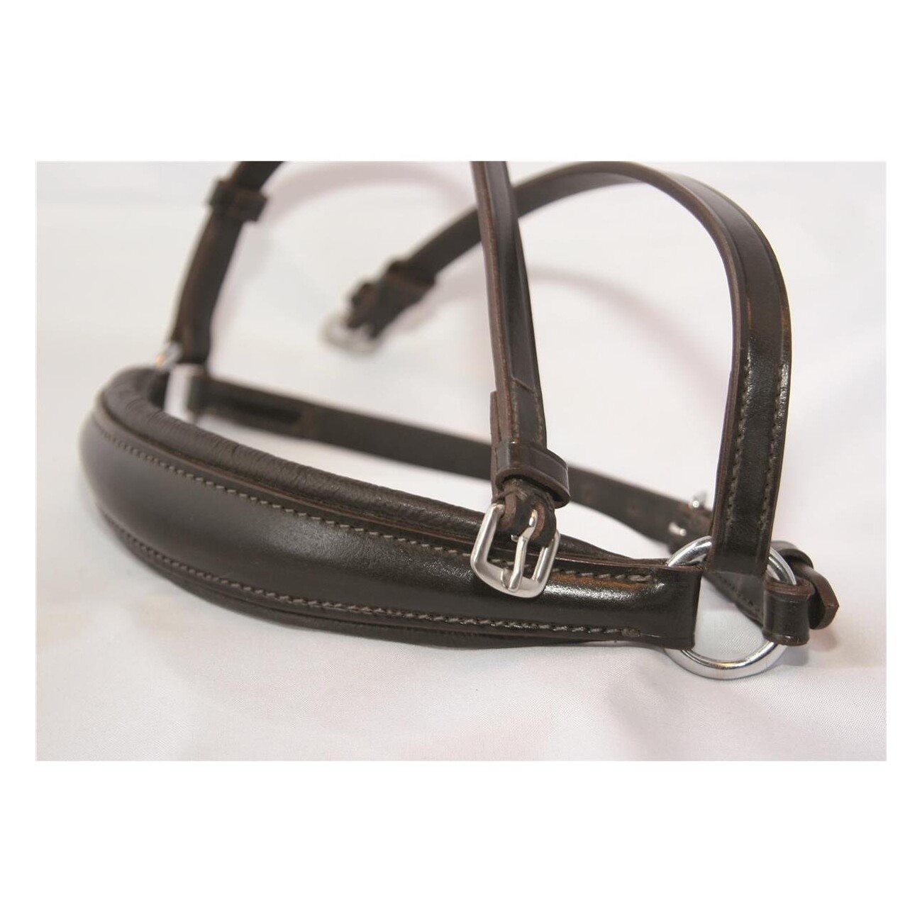 Hans Melzer Horse Equipment Hans Melzer Reithalfter hannoversch braun/silber WB EXTRA (KB-Kaltblut)