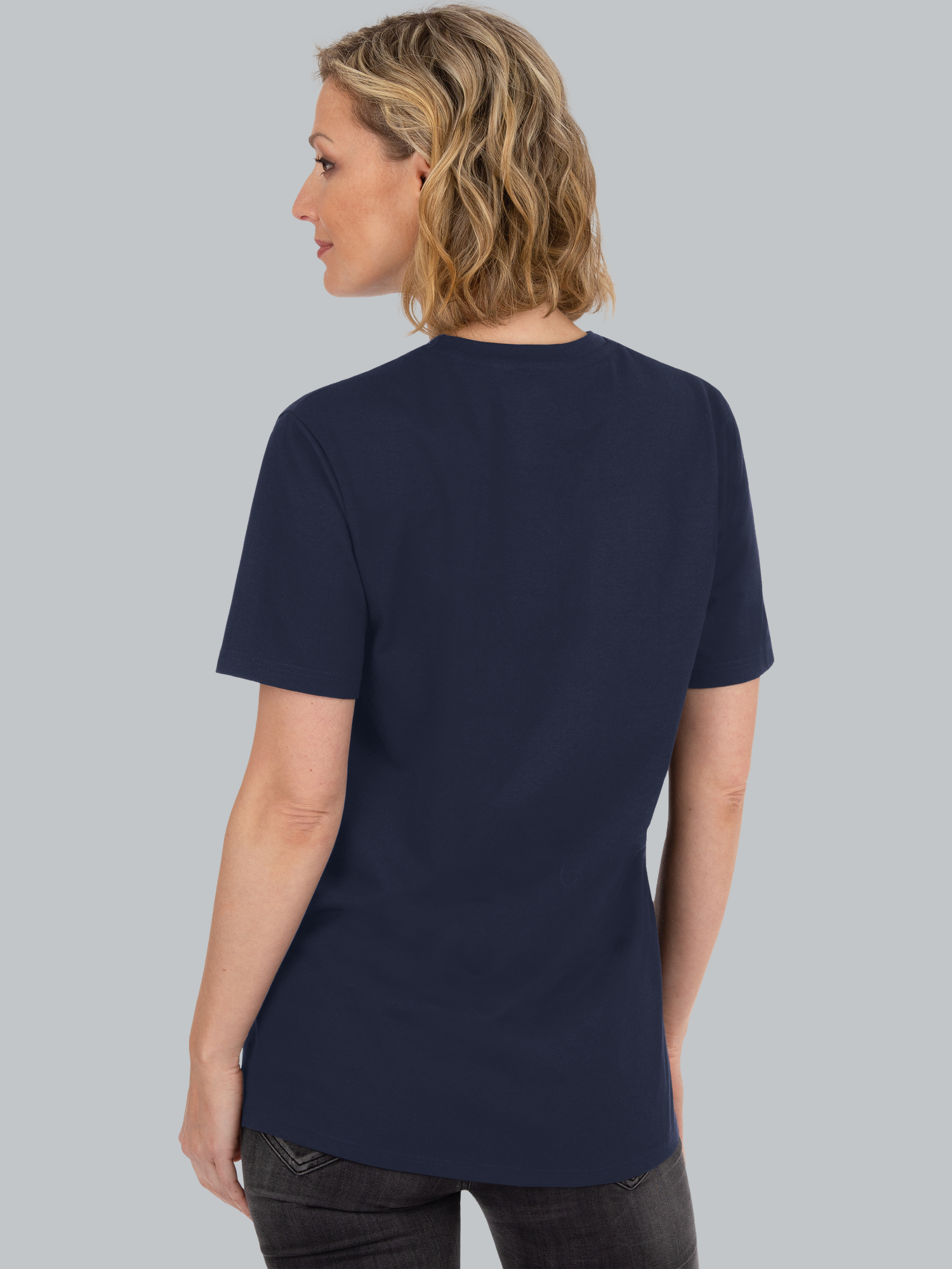 T-Shirt aus 100% Biobaumwolle Navy-C2C