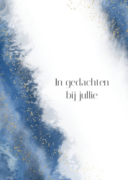 Greetz | Condoleancekaart | In gedachten bij jullie