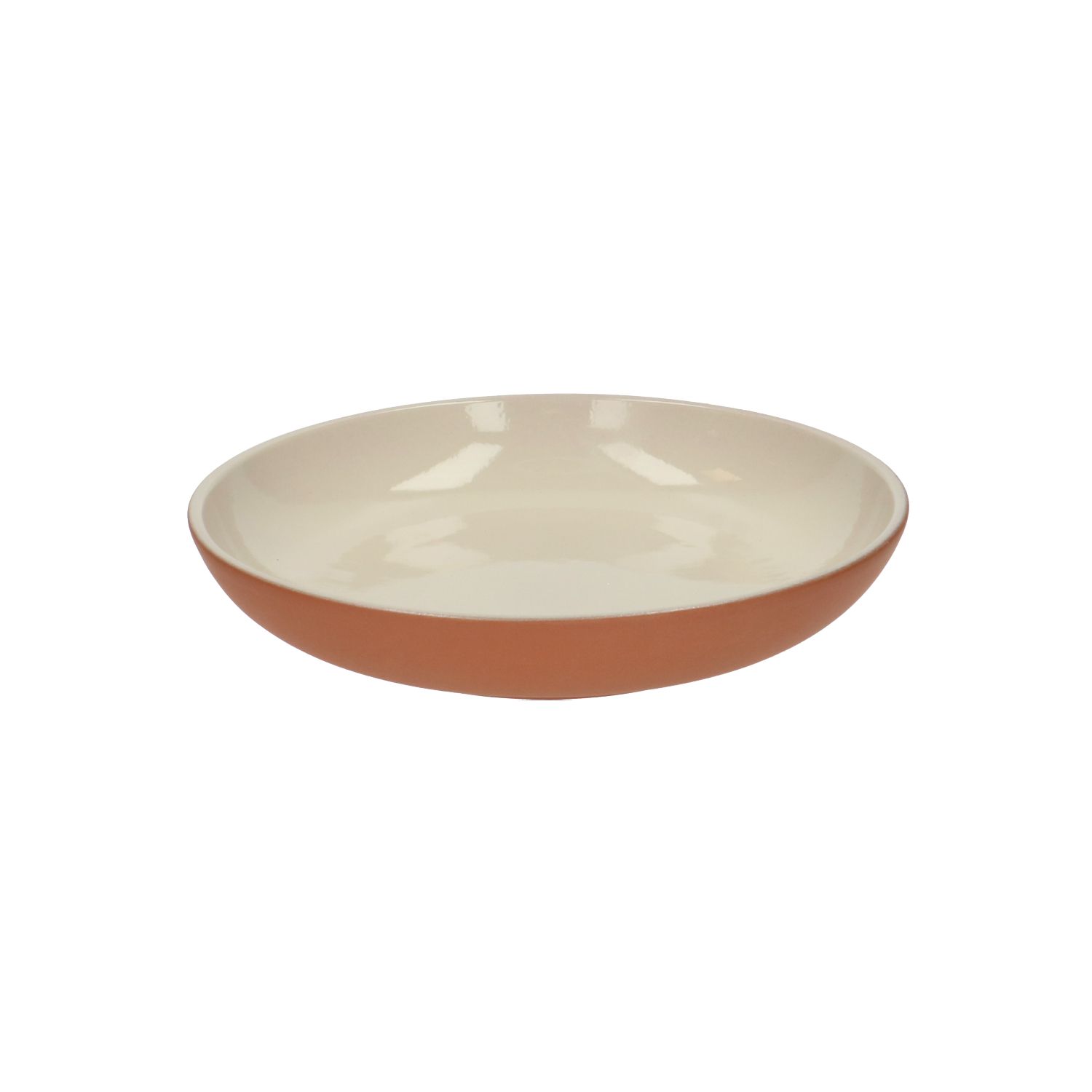 Bord diep kiezel, terracotta, ø 23 cm