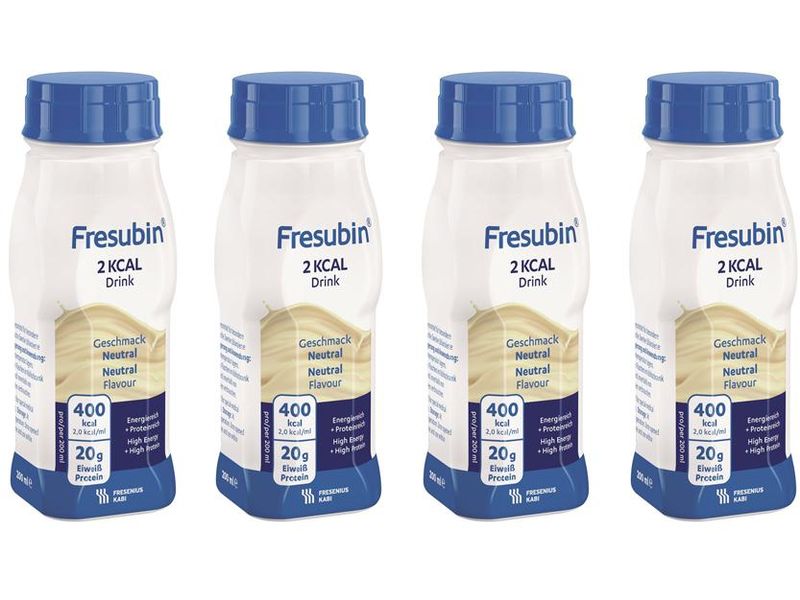 Fresubin 2 kcal Drink neutral 4 x 200 ml Hochkalorische Trinknahrung für besondere medizinische Zwecke