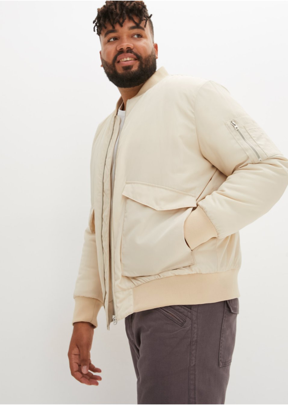 Veste style blouson avec polyester recyclé