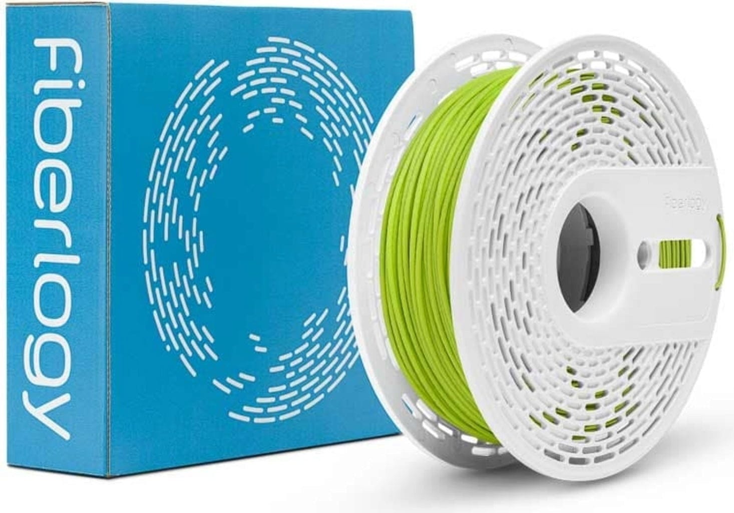 Fiberlogy  Nylon PA12+GF15 Light Green, 1,75 mm / 500 g    Nylon Filament mit der Zugabe von Glasfasern in Hellgrün