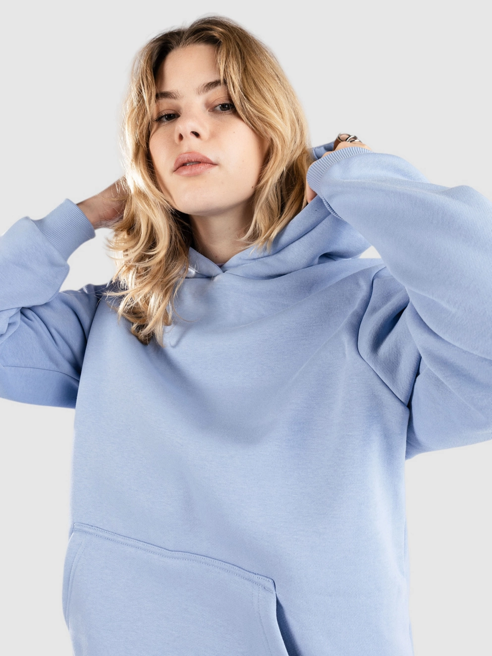 Urban Classics Fluffy Hoodie powderblue