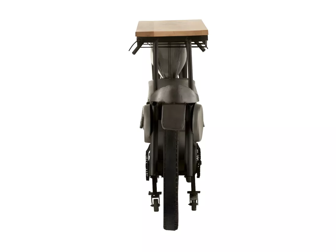 Bar motocyclette métal noir Vian L 200cm