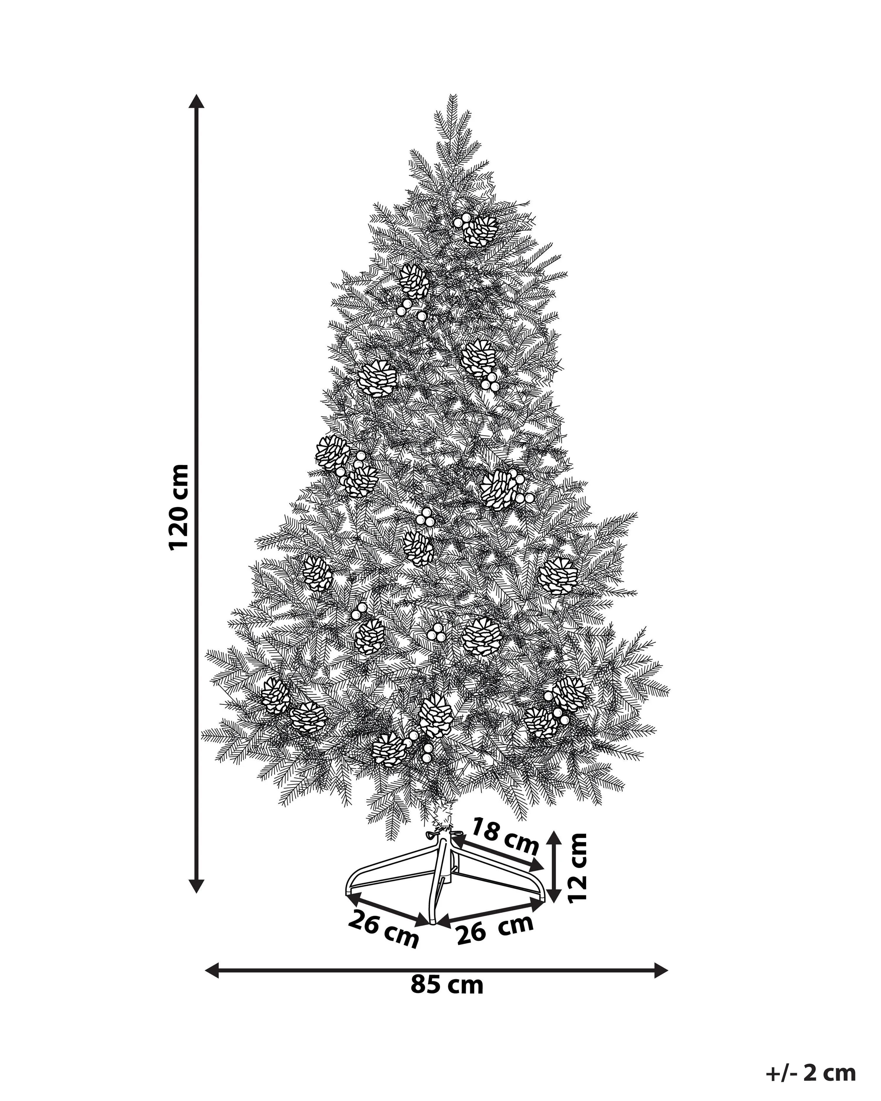 Kunstkerstboom DENALI 120 cm Groen