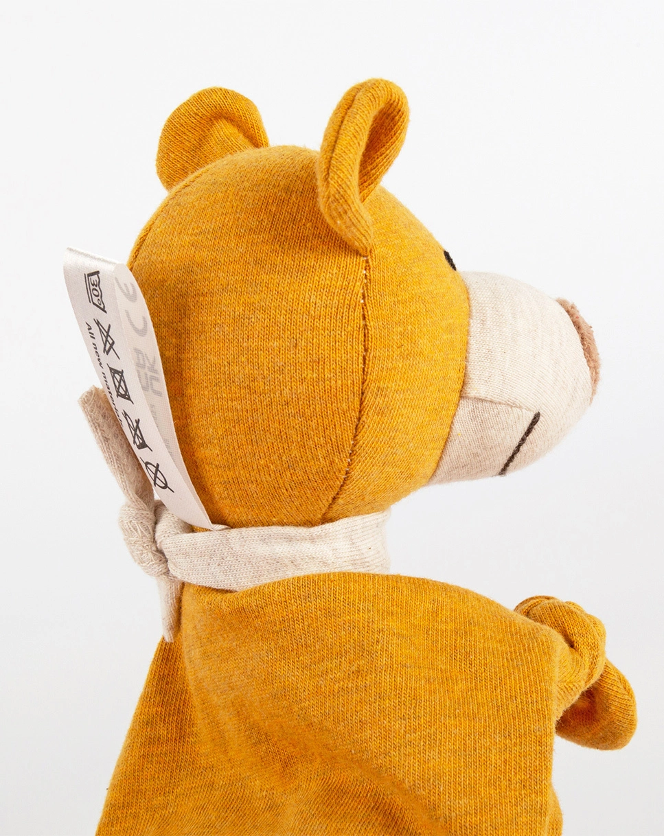 Mini-Schnuffeltuch BÄR in gelb
