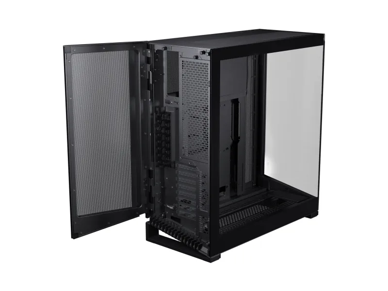 Phanteks NV7 - FT - udvidet ATX - sidepanel med vindue (hærdet glas) - ingen strømforsyning (ATX) - sort satin - USB/Lyd