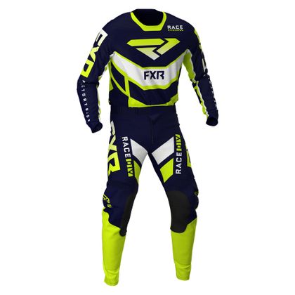 Maillot cross FXR PODIUM NAVY/HI VIS/WHITE 2021 - Bleu / Jaune