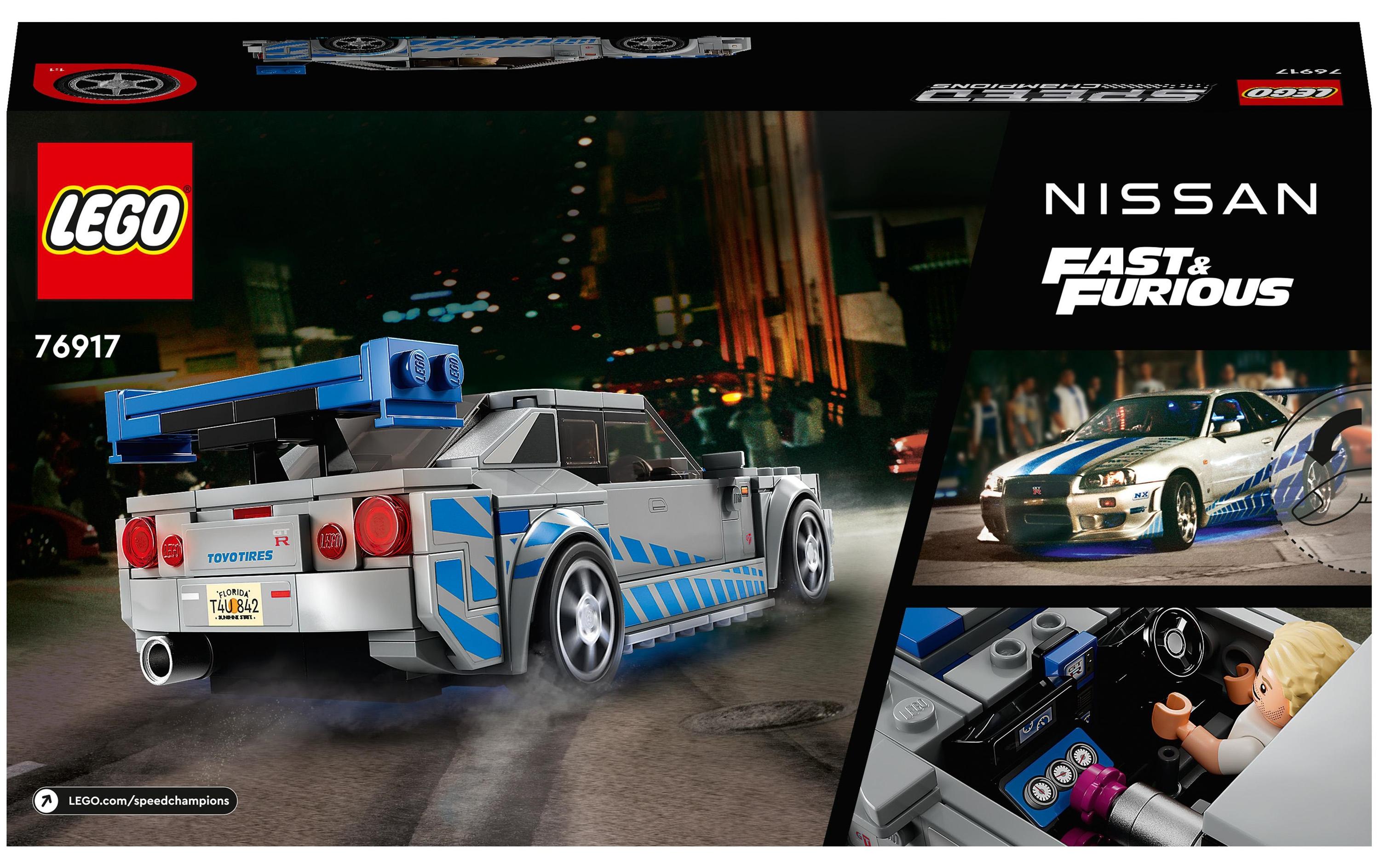 Speed Champions 2 Fast 2 Furious – Nissan Skyline 76917Baubare Nachbildung des legendären Flitzers aus der beliebten Filmreihe