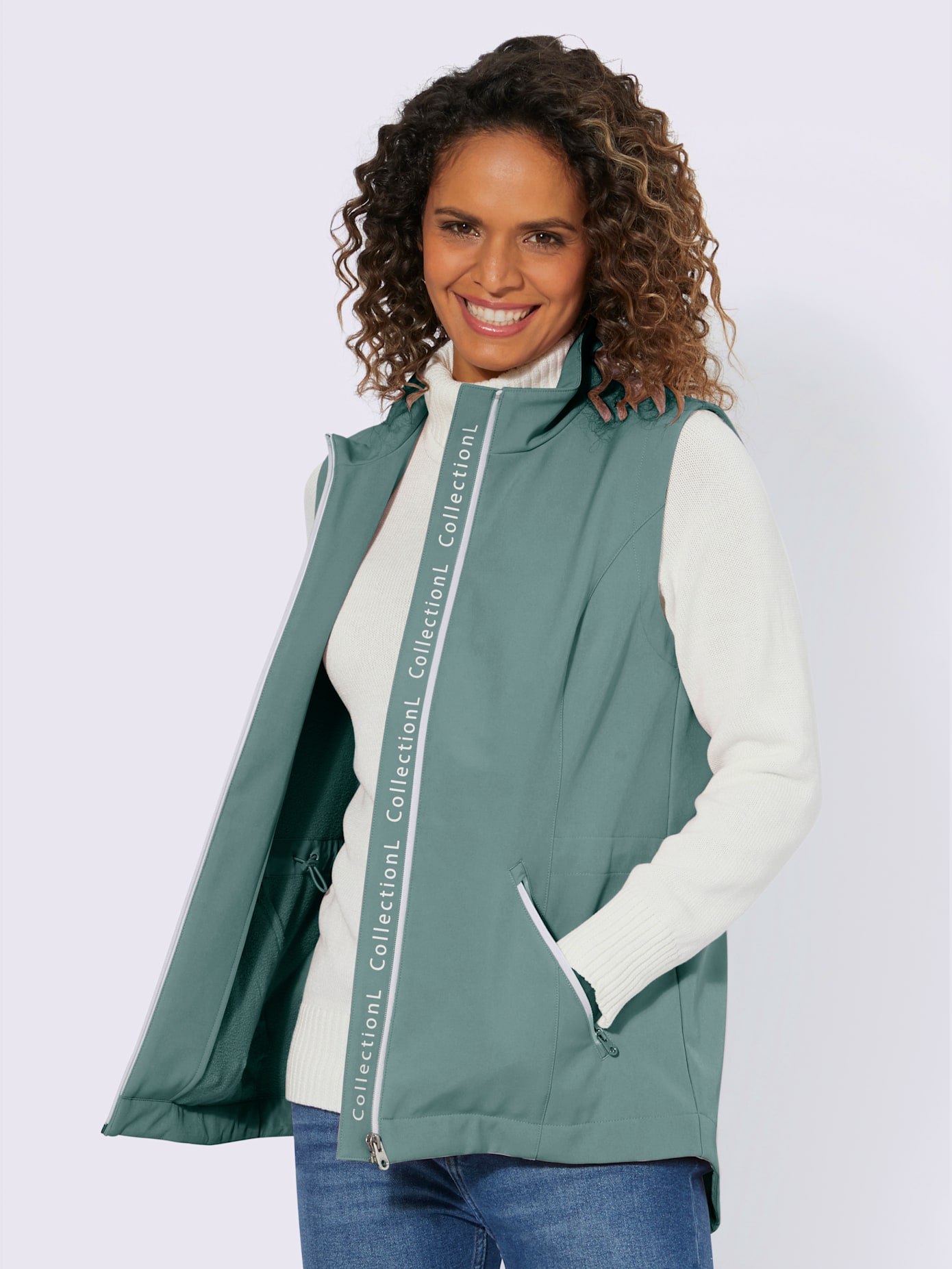Gilet softshell inscription tendance à l'intérieur