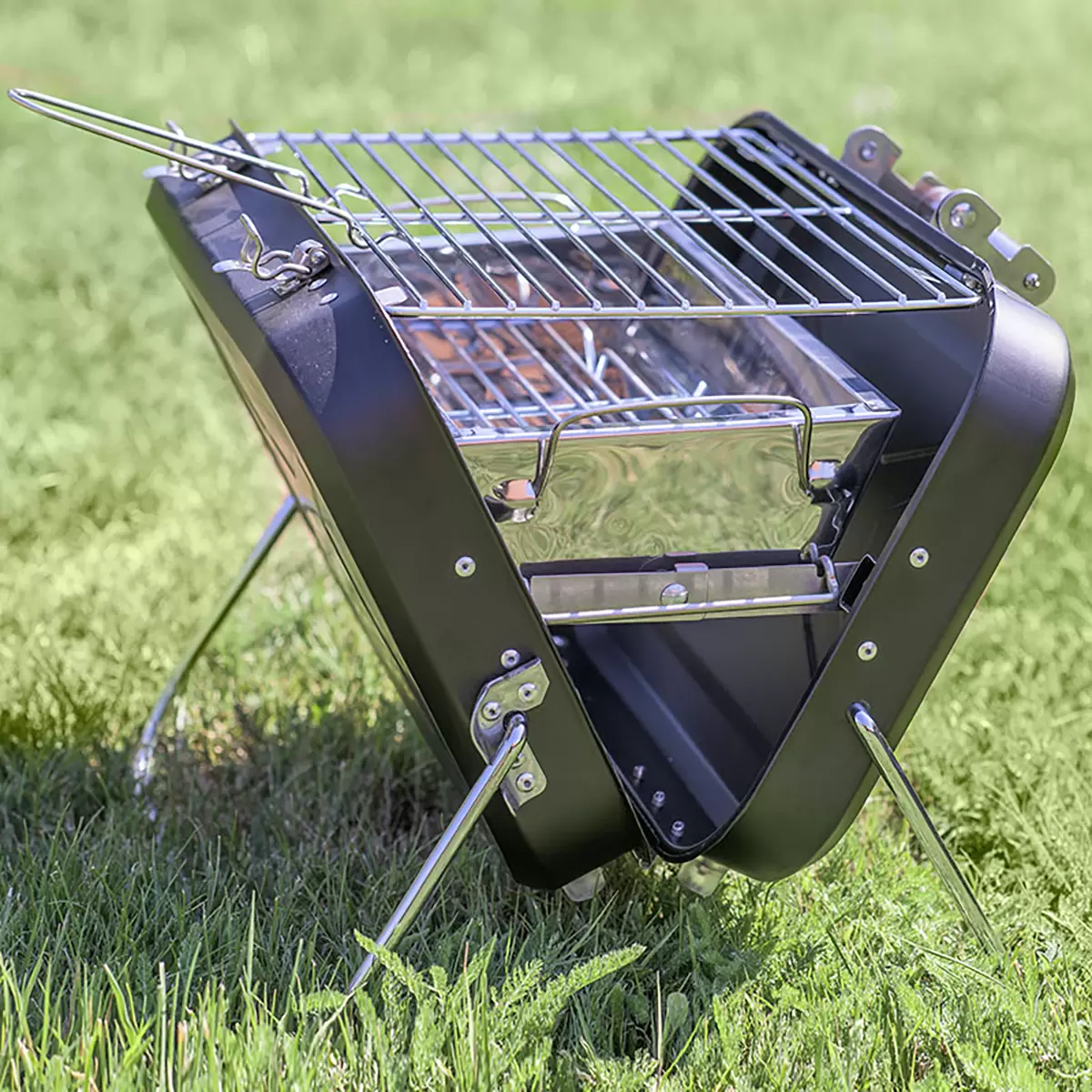 Openair Holzkohlegrill BBQ Dragon Schwarz